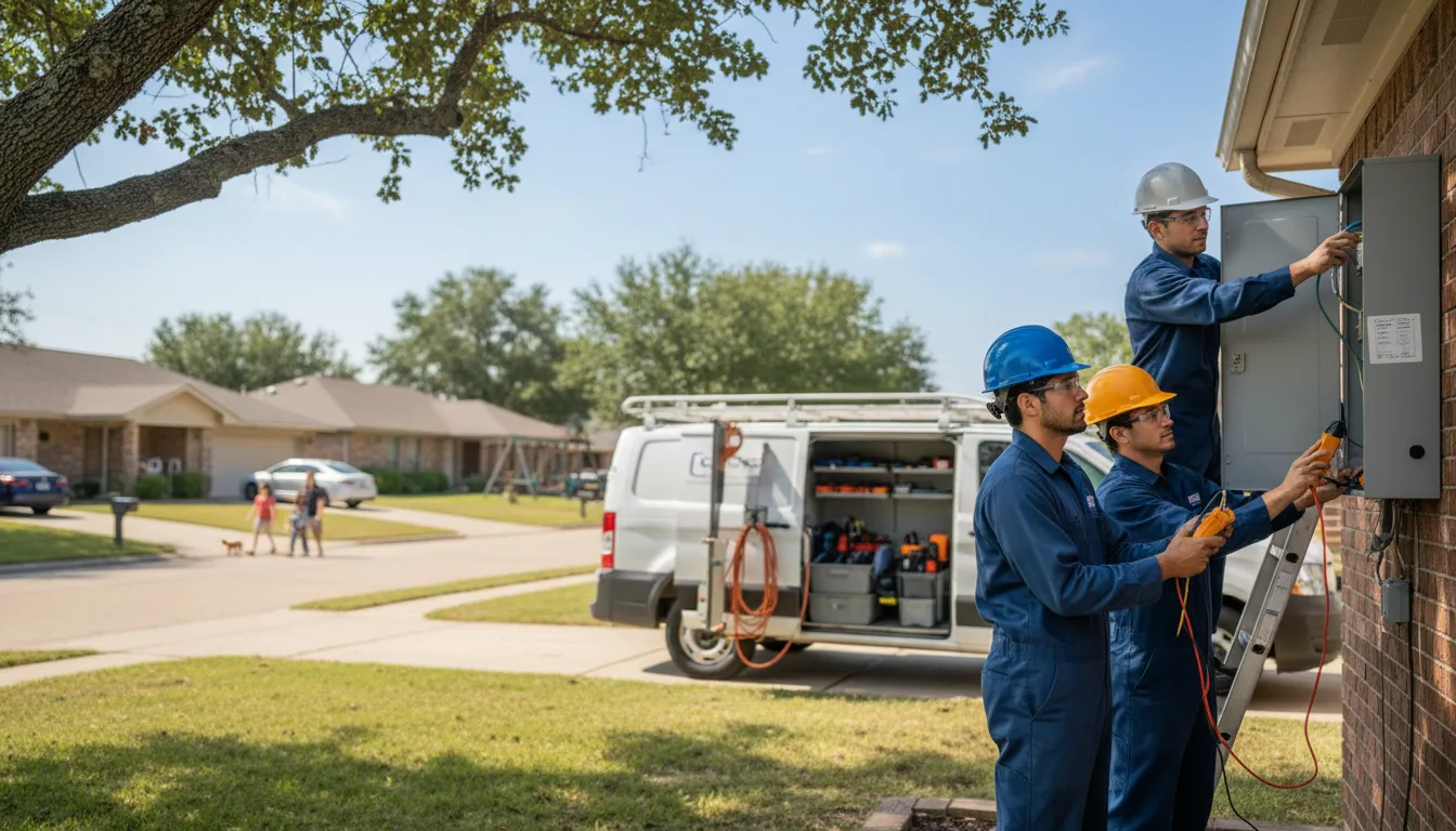 Certified electrician providing emergency electrical services in Holstein, NE